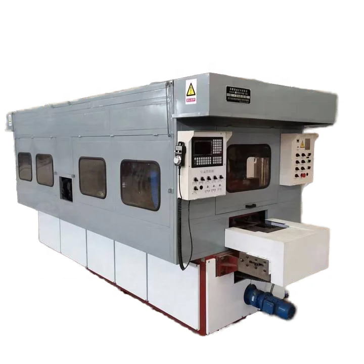 Automatic CNC Oblique Angle Edge Brake Pad Cutting Chamfering Grinding Machines Production Line